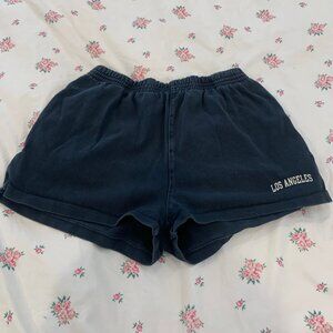 Brandy Melville Navy Blue Los Angeles Shorts
